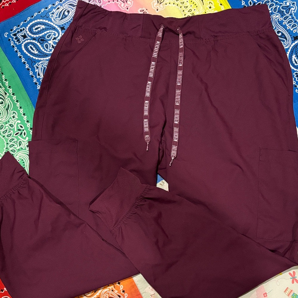 Med Couture Women’s Dark Purple Jogger Pants